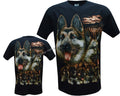 German Shepherd T-Shirt Alsatian & Cute Puppies Baby Dogs Family Herders by Wild