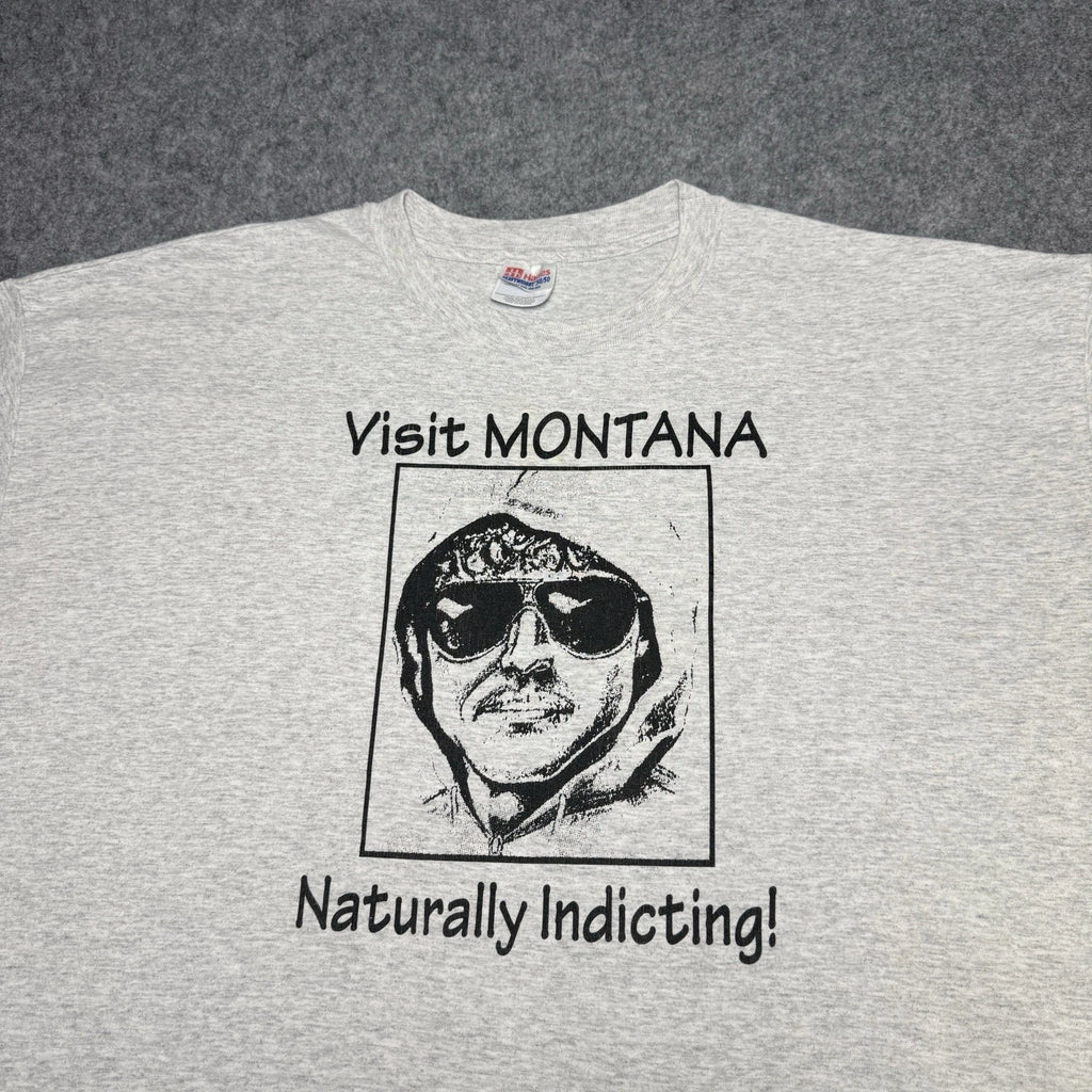 Vintage Unabomber Visit Montana T Shirt Size XXL