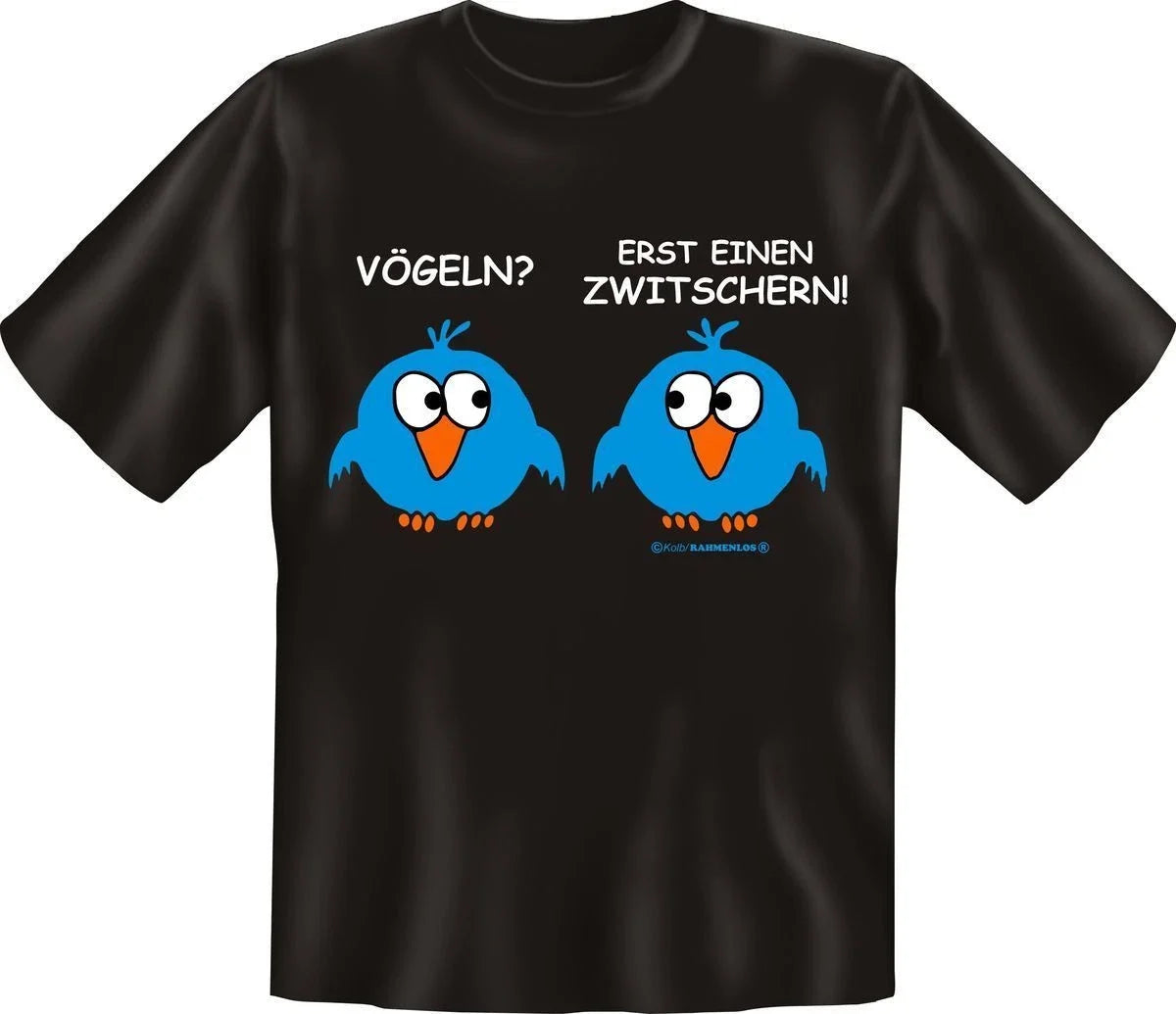 Men's T-Shirt With Birds? First A Tweet Funny Quotes Shirts For Men