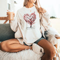 Love Heart Tree T-shirt/Boho Nature shirt Graphic Tees/Galantine Valentines Gift