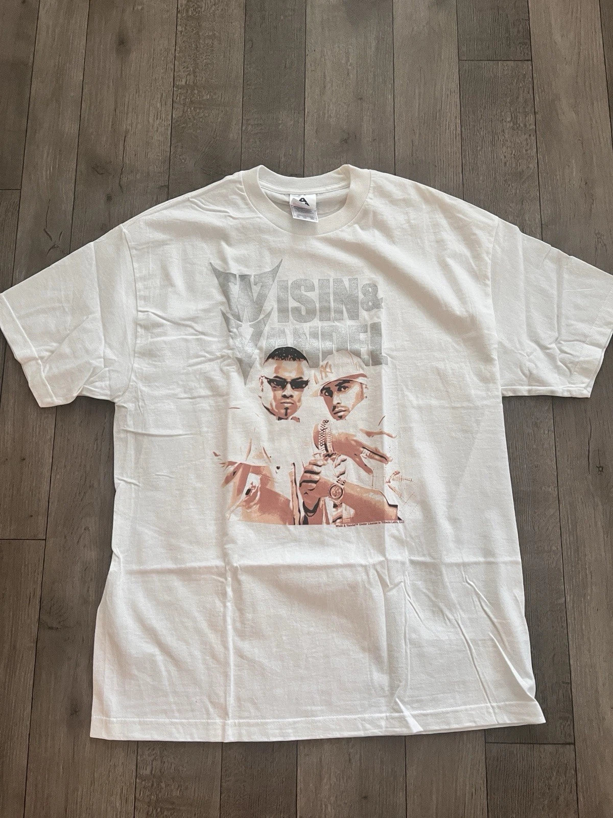 VTG DS Y2K WISIN Y YANDEL REGGATON SHIRT SZ XL 23 x 31 DADDY YANKEE BAD BUNNY