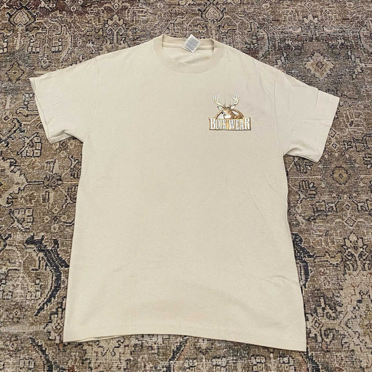 Vintage Buck Wear Shirt Mens M Funny Deer Turkey Duck Hunting Graphic Logo Y2K
