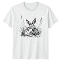 Rabbits Bunny Animals Mens T-Shirt Womens Tee Graphic Unisex Top Nature Lover