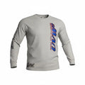 Vintage Urban Vibe Worldwide Mens Graphic Long Sleeve Shirt Grey XXL UVW2