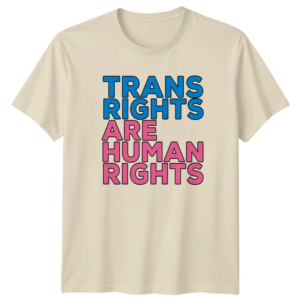 Trans Rights Are Human Rights T-Shirt Transgender LGBTQ Social Justice Pride