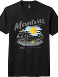 Nature Therapy Graphic Tee | Mountains & Motivational Quote, Unisex T-Shirt