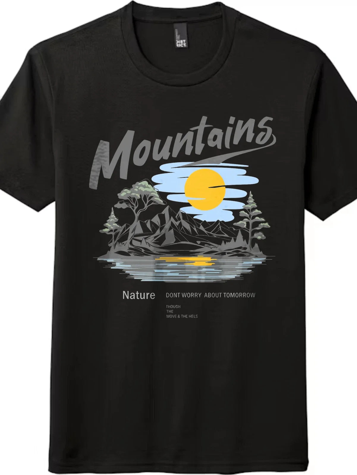 Nature Therapy Graphic Tee | Mountains & Motivational Quote, Unisex T-Shirt