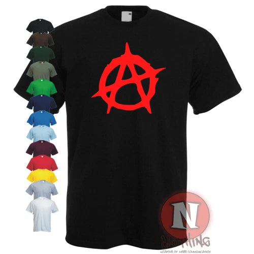 ANARCHY Chaos Punk Retro Sex Tribute Pistols Anti-Establishment T-Shirt