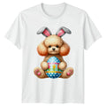 Poodle Dog Puppy Wearing Bunny T-Shirt Poodle Dog Easter Gift For Him And Her