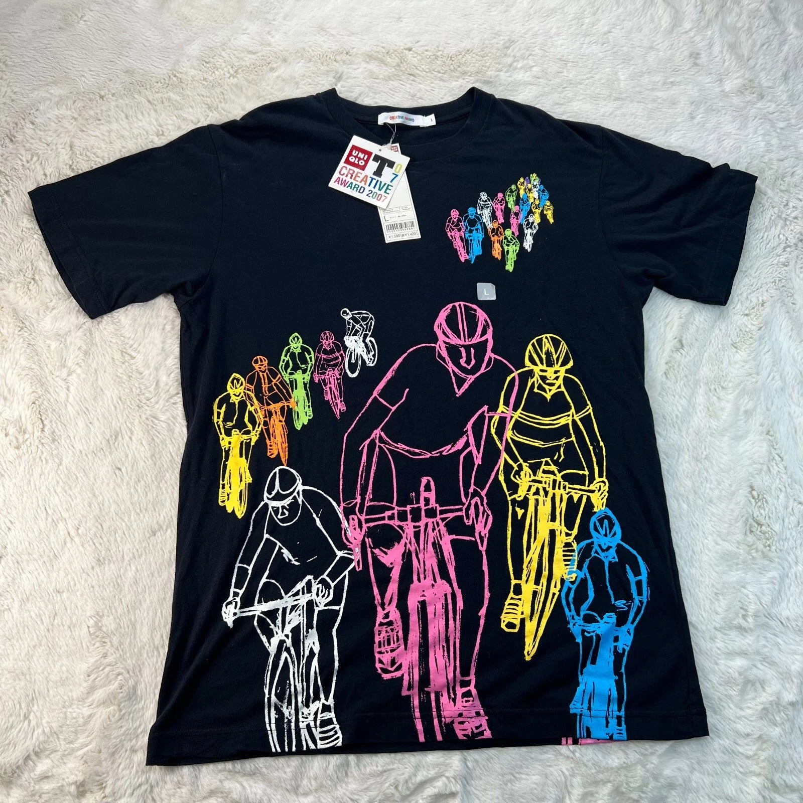 Uniqlo Mens L Multicolor Creative Outfit Award 2007 Summer Short Sleeve T-Shirt