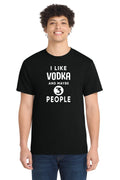 Funny Vodka Introvert T-Shirt Drinking Joke Bar Humor Alcohol Gift Tee