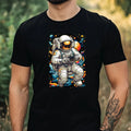 Mens Astronaut Motif Cotton T-Shirt Size XS to 5XL