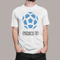 MEXICO 70 INSPIRED WORLD CUP LOGO T-SHIRT CLASSIC RETRO FOOTBALL QATAR 2022