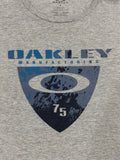 Oakley Manufacturing Men’s XXL 75 Retro T-Shirt Gray Y2K Skater Grunge Emo