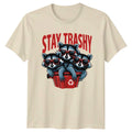 Stay Trashy T-Shirt Raccoon Lovers Wildlife Humor Birthday Gift For Him And Her
