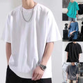 Men's Breathable Polyester Spandex Blend T Shirt for Relaxed Lifestyle