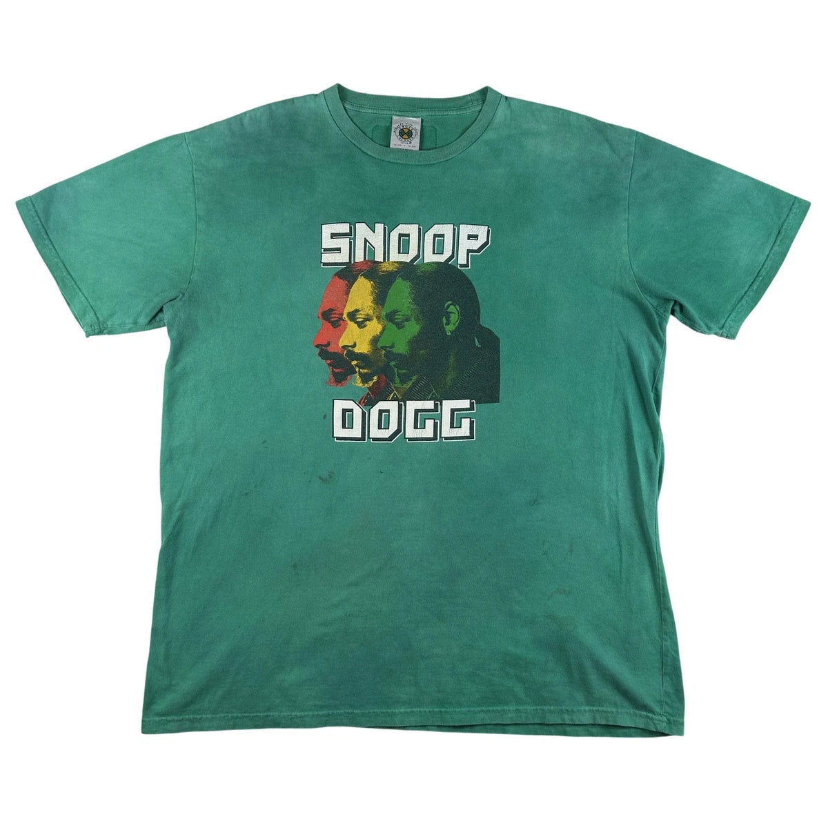 Vtg Snoop Dog Shirt Mens Large Green Rap Graphic Hip Hop Grunge Cross Colours