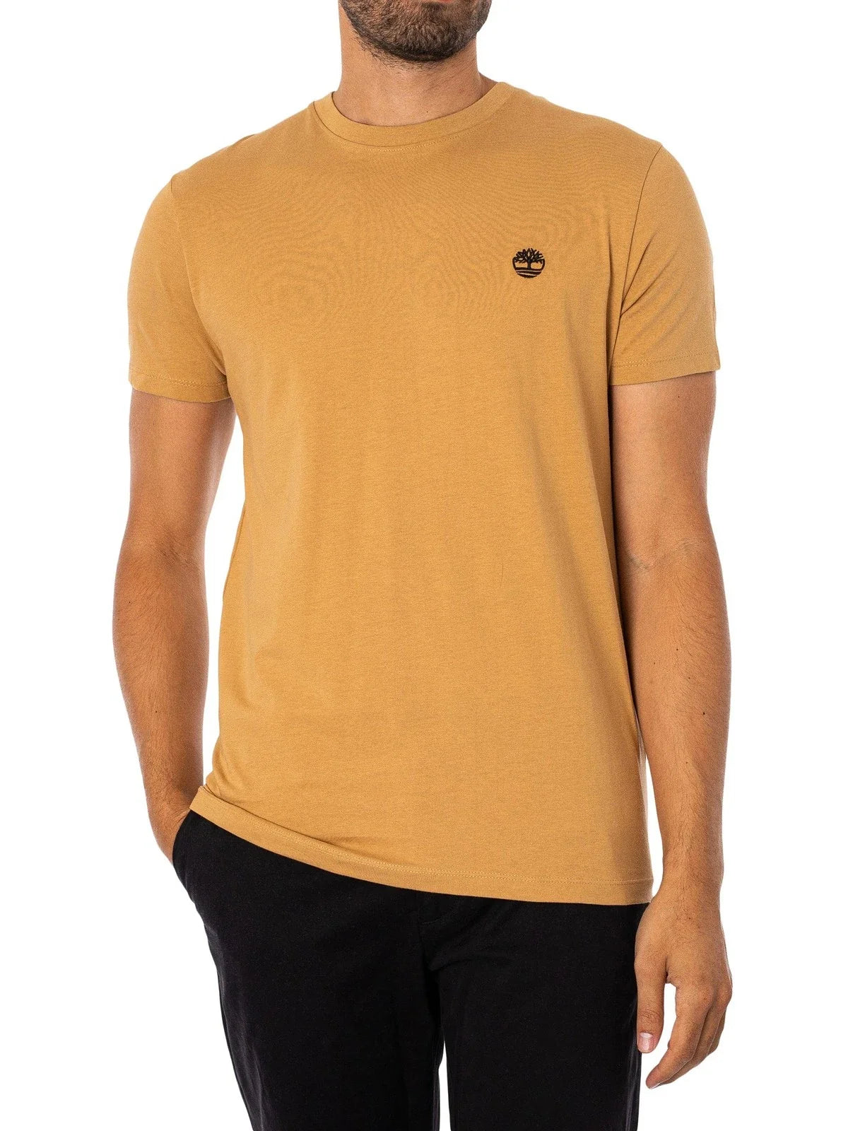 Timberland Men's Slim Fit Embroidered Logo T-Shirt, Brown