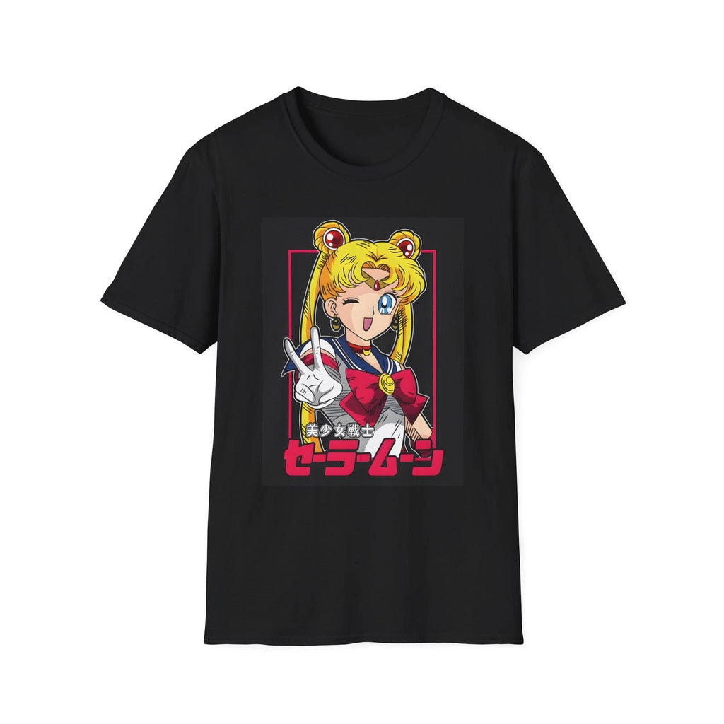 Sailor Moon Portrait T-Shirt | Anime Retro Japanese Text