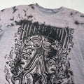 Affliction Y2K T-Shirt Embroidered Seams Large Logo Print Size XL Purple