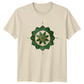 Aesthetic Watercolor Gold Mandala Womens T-Shirt Yoga Spiritual Gift For Her