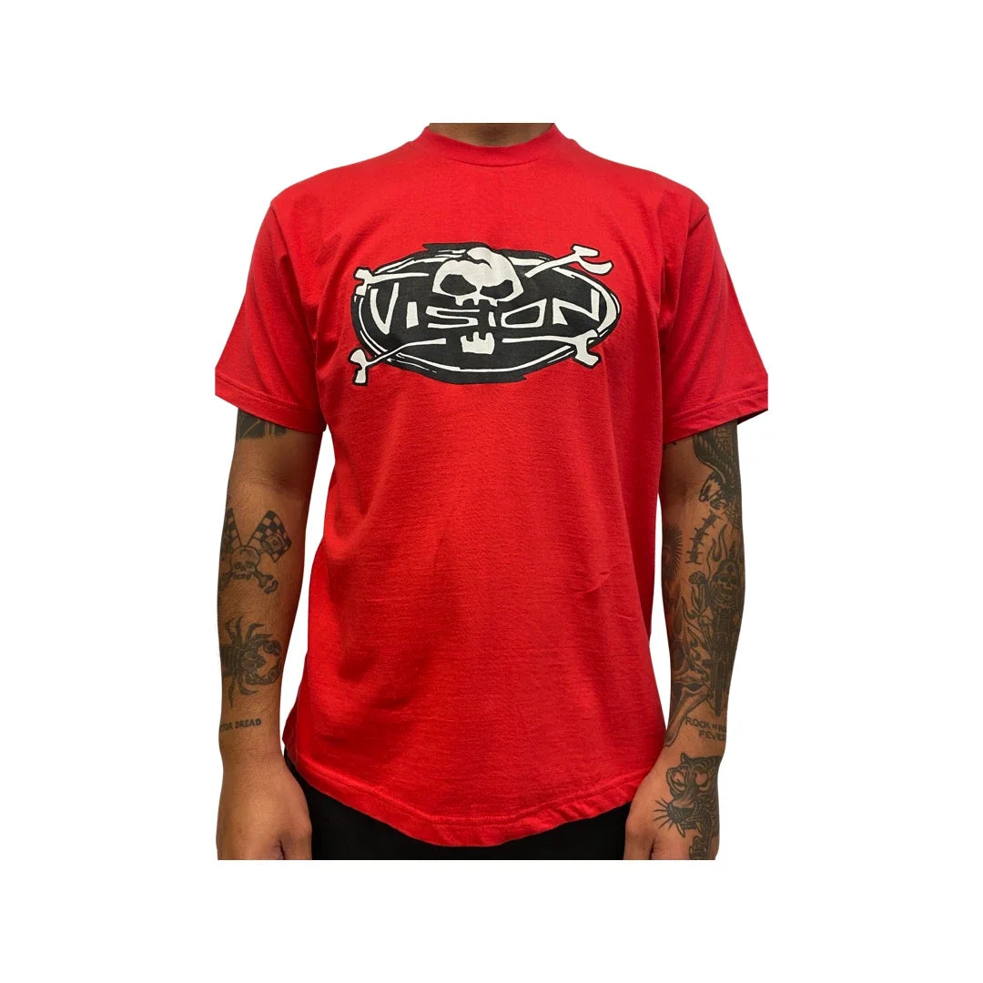 VISION STREET WEAR Shirt Adult Mens Shredder Logo Vintage Skate T-Shirt 80's 90s
