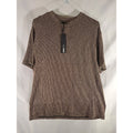 Nova Men Leon Relaxed Textured Tee Taupe Combo Short Sleeve Shirt - Size L