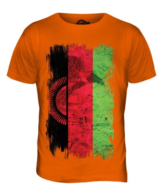 MALAWI GRUNGE FLAG MENS T SHIRT TEE SHIRT XS S M L XL 2XL 3XL 4XL 5XL