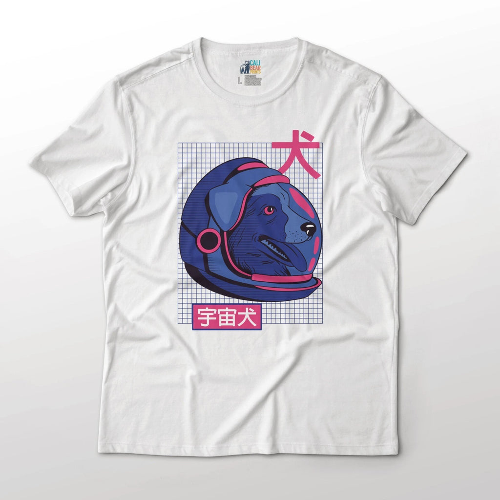 Space Dog Retro Aesthetic Art Graphic T-Shirt