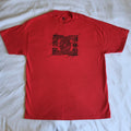 DC Shoes Y2K Skateboards Grunge Red Black Logo XL Crew Neck Graphic T-Shirt Tee