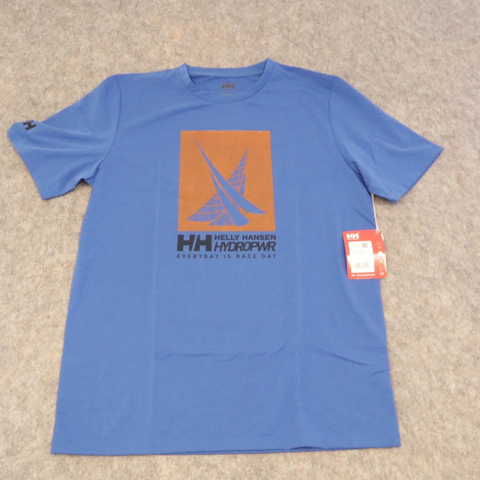 Helly Hansen HP Race Graphic T-Shirt Men's L/G Cobalt Blue UPF 40+ Sailing Top