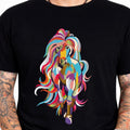 Colorful Horse Graphic Tee Pop Art Animal Lover Equestrian Wildlife Nature Shirt