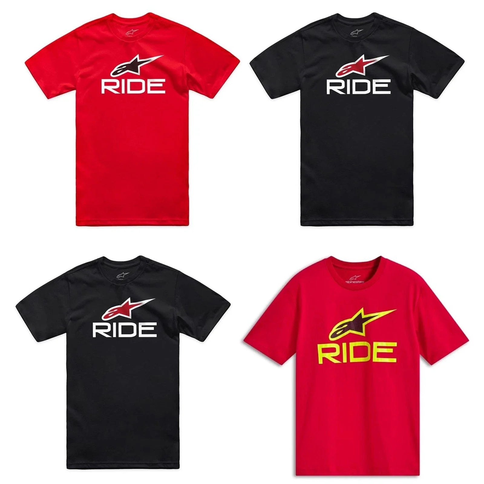 Alpinestars Ride 4.0 CSF Motorcycle Tee Regular Fit T-Shirt Black Red Camo