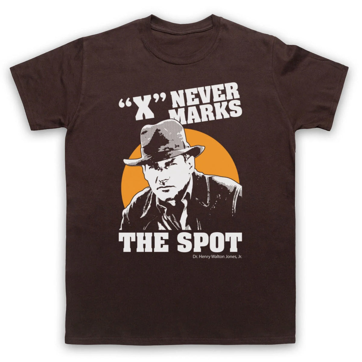 DR JONES CRUSADE X NEVER EVER MARKS THE SPOT LAST FILM MENS & WOMENS T-SHIRT