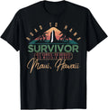 Funny Road to Hana Survivor Curvy Palm Maui Hawaii Lover Gift Unisex T-Shirt