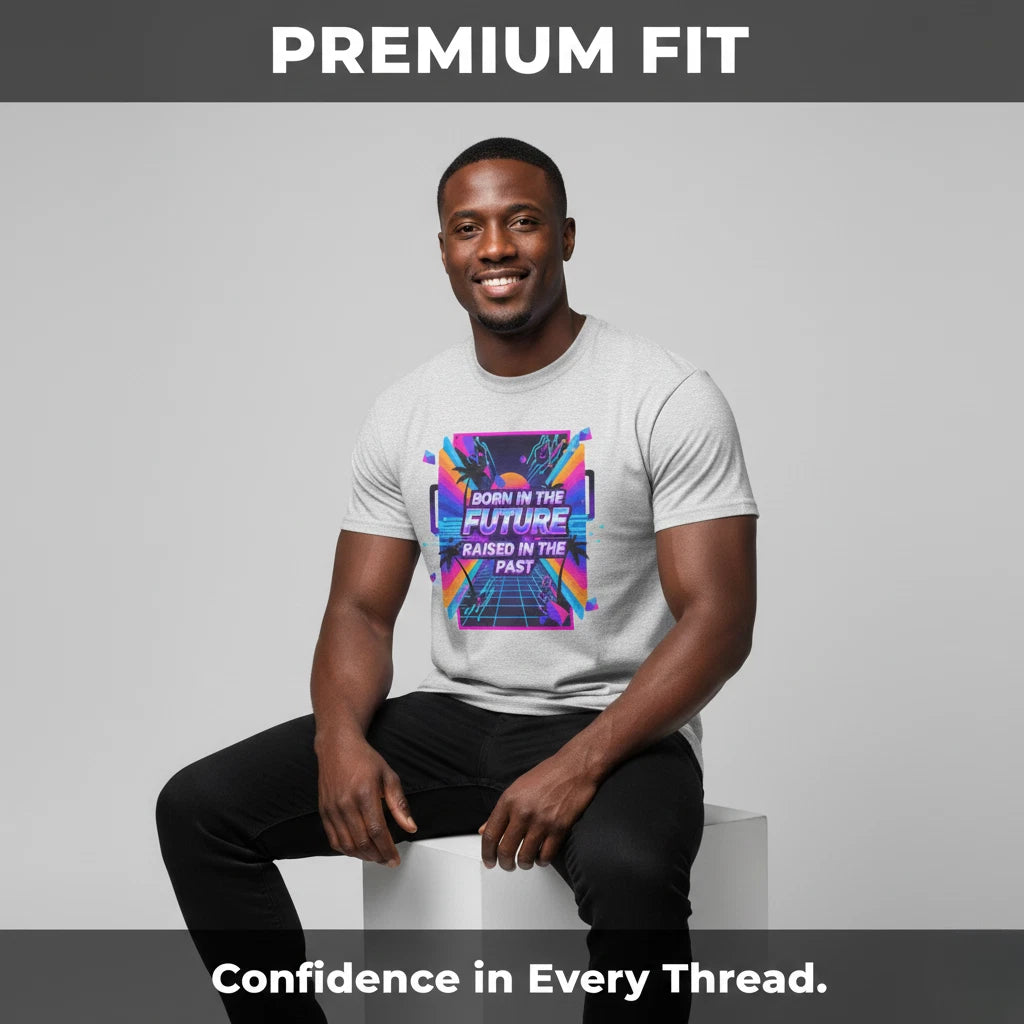 Retro Future T-Shirt Synthwave 80s Aesthetic Vaporwave Tee Born In The Future