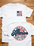 American Flag Shirt, July 4th Shirt, Retro American Graphic T-Shirt