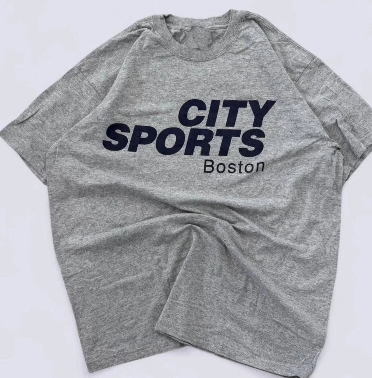 Vintage Grey and black City Sports Boston t-shirt NWT