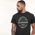 Mens T-Shirt Guinness Black with Foreign Extra Bottle Label Print Cotton