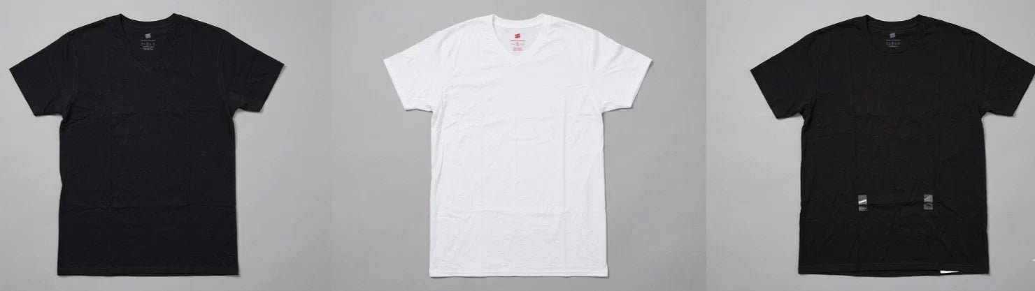 Hanes & Urban Outfitters V-Neck Crew Neck Tee T Shirts Black White Men SZ M NEW