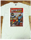 "MOTOR CITY COMICS #1" Detroit T-shirt /100% cotton/R.Crumb cartoon cover