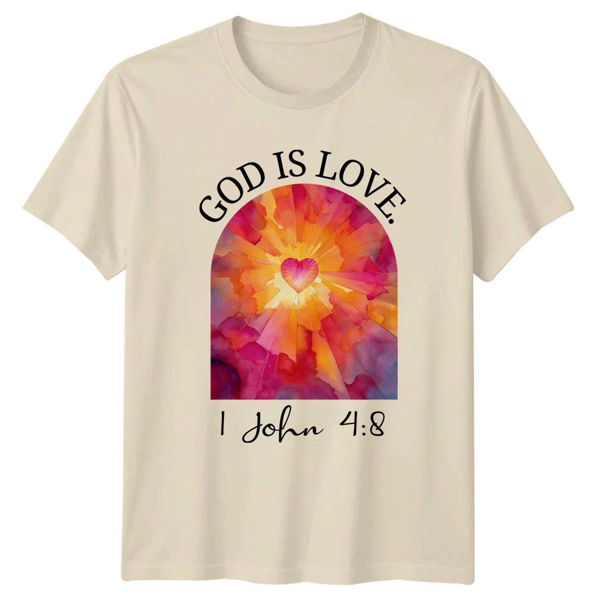 God Is Love T-Shirt Inspirational Scripture Christian Religion