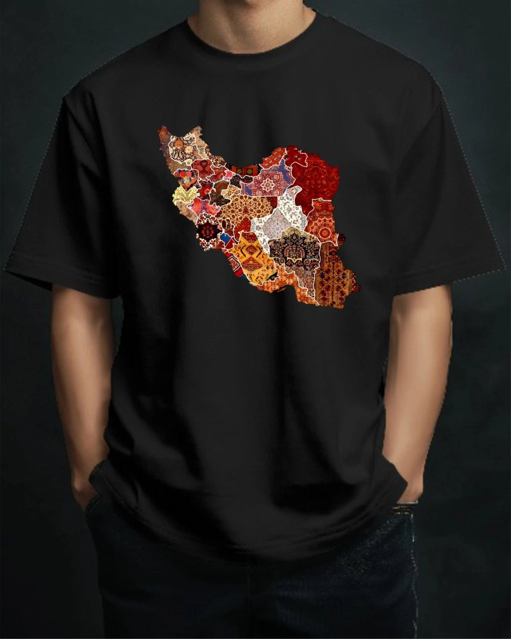 Persian Map T-Shirt, Iran Pride Shirt, Iranian Heritage Tee, Cute Victory Sign