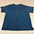 y2k Vintage Fruit of the Loom Sun Faded Black Distressed T Shirt XXL men's basic