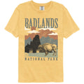 National Parks Badlands Minimalist Landscape Comfort Colors T-Shirt