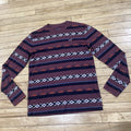 Hollister Southwestern Aztec Shirt Men M Red Long Sleeve Western Boho Beach Pile