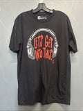 "Let’s Get Into This" Headphones Men’s Black Short Sleeve T-Shirt Size XL