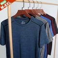 Men Big & Tall T-Shirt 6XL 7XL 8XL Casual Short Sleeve Polyester Stretch