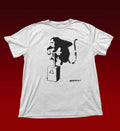 BANKSY 'MONKEY DETONATOR' SHORT SLEEVE TSHIRT, NEW