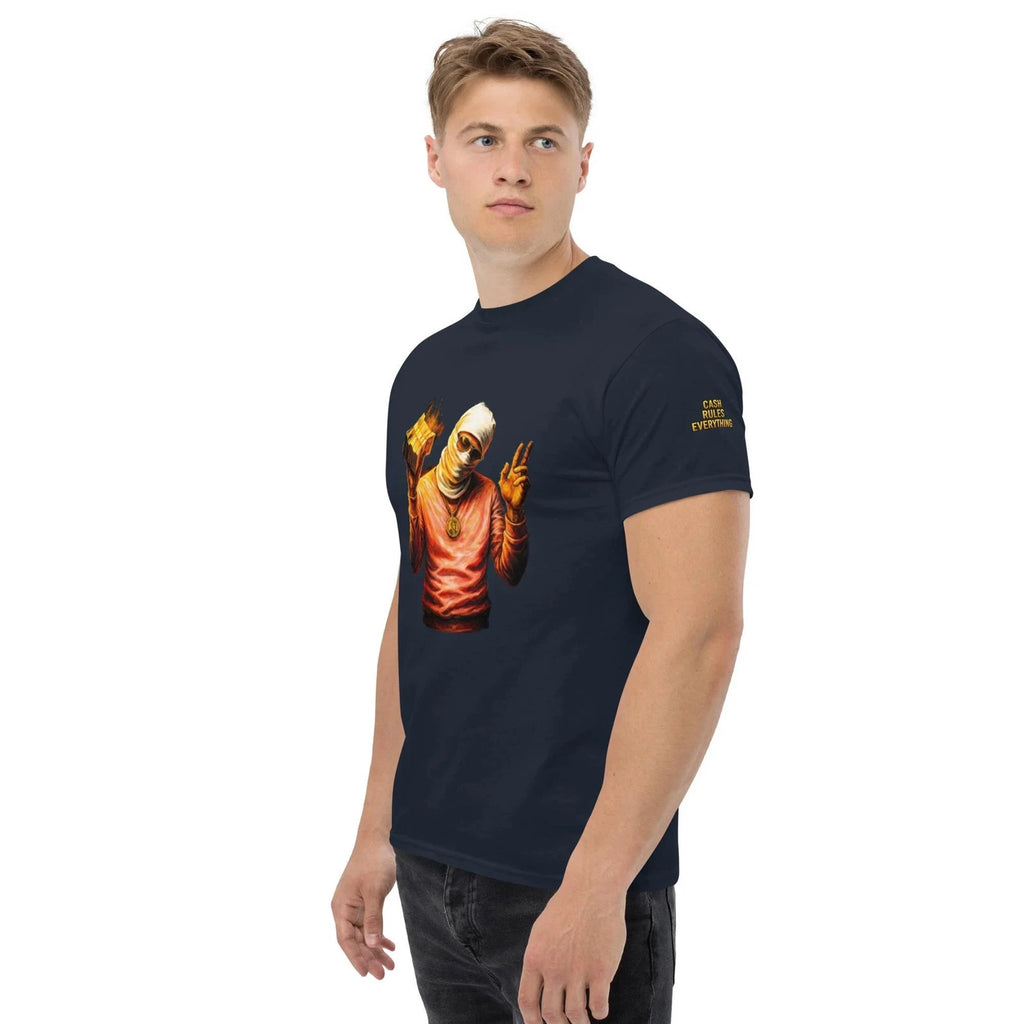 new Money Mummy T-Shirt - Gold Bars Hustle Graphic Tee - Street Art Urban Style